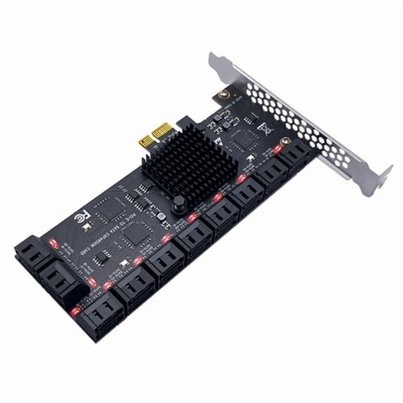 PCIE Card 20 Ports 3.0 PCIe Card, PCIe to Controller Expansion Card, Support 3.0 Devices,1 x 20 port SATA3.0 expansion card