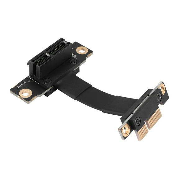 PCIE X1 Riser Cable 90 Degree Right Angle PCIe 3.0 X1 to X1 Extension Cable 8Gbps PCI 1X Riser Card - 5CM
