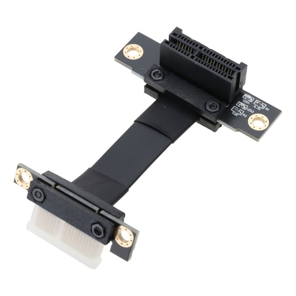 PCIE X1 Riser Cable Dual 90 Degree Angle PCIe 3.0 X1 X1 Extension Cable 8Gb/s