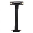 thumbnail image 1 of PCIE X1 Riser Cable Dual 90 Degree Right Angle PCIe 3.0 X1 to X1 Extension Cable 8Gbps PCI Express 1X Riser Card 10cm, 1 of 6