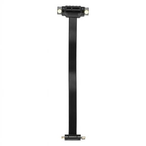 PCIE X1 Riser Cable Dual 90 Degree Right Angle PCIe 3.0 X1 to X1 Extension Cable 8Gbps PCI Express 1X Riser Card 20cm