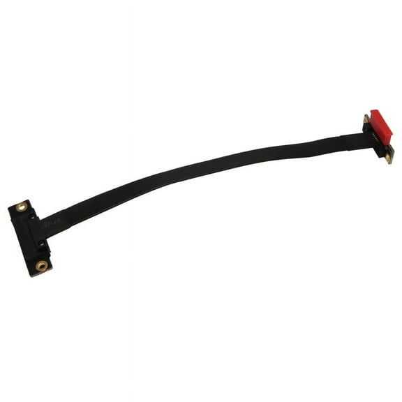 PCIE X1 Riser Cable Dual 90 Degree Right Angle PCIe 3.0 X1 to X1 Extension Cable 8Gbps PCI Express 1X Riser Card 20cm
