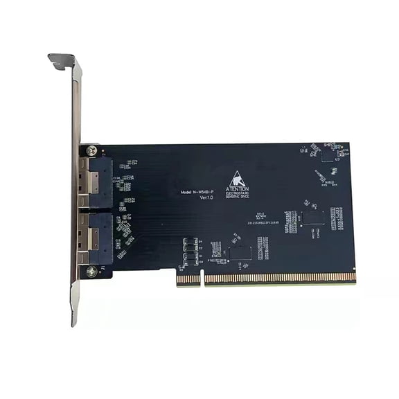 PCIE X16 to 2-Port SFF-8654 8i X8 External Graphics Card EGPU Adapter Card for GPU Graphics Dock PCI-E