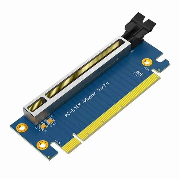 PCIE X16 to X16 Converter PCIE PCI Express 3.0 8Gb 16X lot Male to Female Adapter 90 Degree High Speed Riser Card for 2U