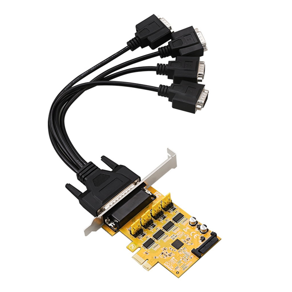 PCIE to 2/4 Serial DB9 Card RS232 PCI-E PCI-Express Expansion Adapter ...