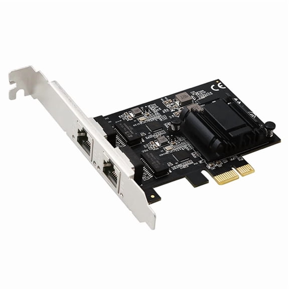 PCIE to 2-Port 2.5G Gigabit Network Card Server Desktop Soft Routing 2500M High-Speed RJ45 RTL8125BG