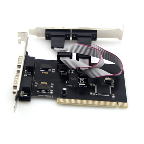 PCIE to 4 Independent Port Serial Port COM to 9Pin RS232 Expansion Card Serial Controllers Card