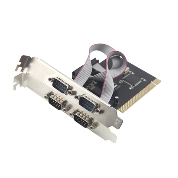 PCIE to 4 Port Serials Expansion Card for Integration with Various 9 Pin Serials Devices