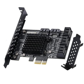 PCIE to 8 Port SATA3.0 Expansion Card Controller Expansion Boards Replacements Support 6.0Gbps,3.0Gbps,1.5Gbps Speeds