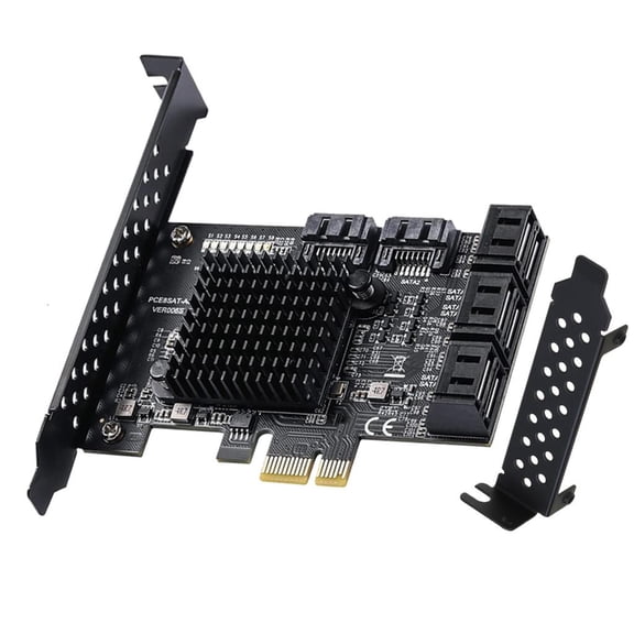 PCIE to 8 Port SATA3.0 Expansion Card Controller Expansion Boards Replacements Support 6.0Gbps,3.0Gbps,1.5Gbps Speeds