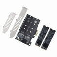 thumbnail image 1 of PCIE to M.2 Adapter Card PCIE to Double NGFF SSD Adapter PCIE M.2 Adapter, 1 of 10