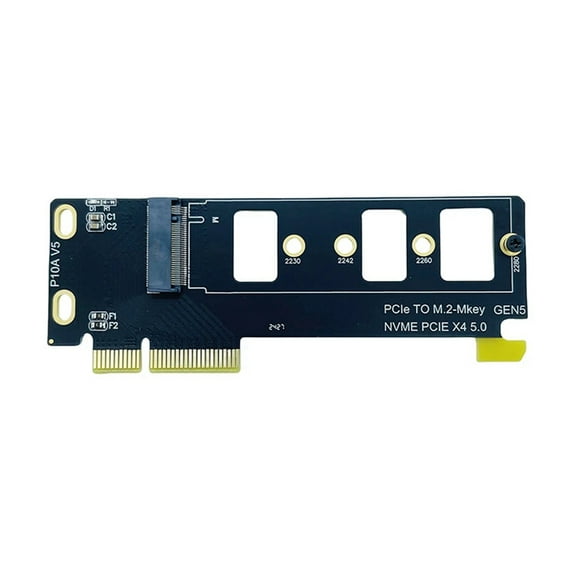 PCIE to M.2 MKey NVME Adapter Card for PCIe 5.0 SSD Solid State Drive Converter Card PCI-E X4 5.0 GEN5 GEN4 Full Speed