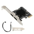 PCIE to Power ESATA Expansion Card 2 Port 6.0Gbps Support Hot Swap Plug
