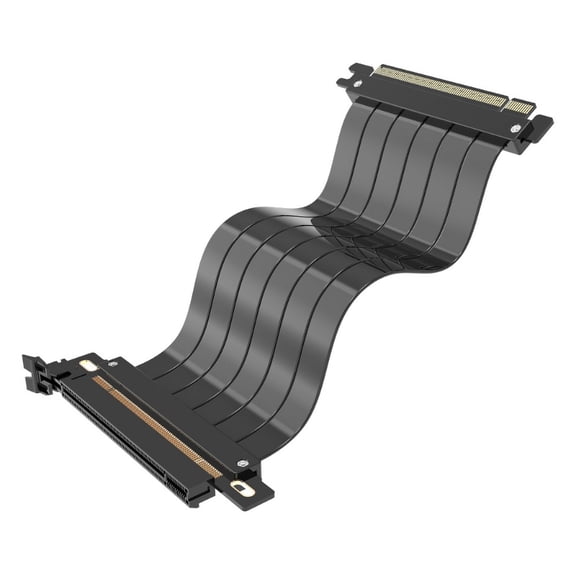 PCIE3.0 RiserCard Extension Cable PCIE3.0 X16 Video Card Extender Ribbon Flexible Cable 90/180Degree for Computer GPU
