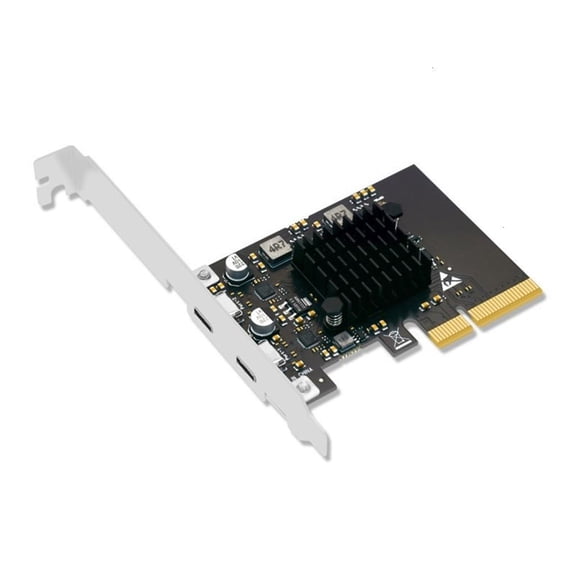 PCIE3.0x2 to USB3.2 Expansion Card, 20Gbps PCIE TypeC UsbC Car PCIExpress USB Card for Desktop