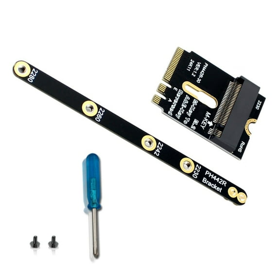 PCIE4.0 2230 A+E NVME Extension Adapter with Bracket Risers Card for 2230 2242 2260 2280 Laptop Motherboard