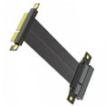 thumbnail image 1 of PCIE4.0 4X Right Angle Risers Card Extender 180 Degree to 90 Degree Ribbon Extender Card for Computer Motherboard, 1 of 11