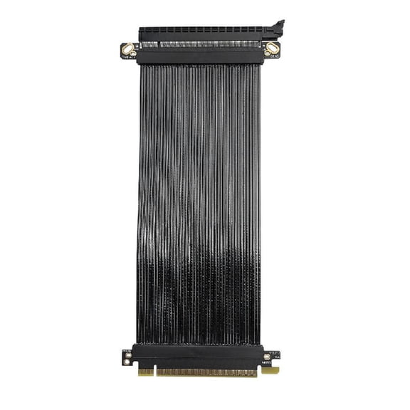 PCIE5.0 X16 Risers Cable Flexible GPU Extension Cord 180°Parallel Direction