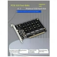PCIEX16 NVME PCB PH44 NVME 4Disk Array Card PCIE Signal Split Array