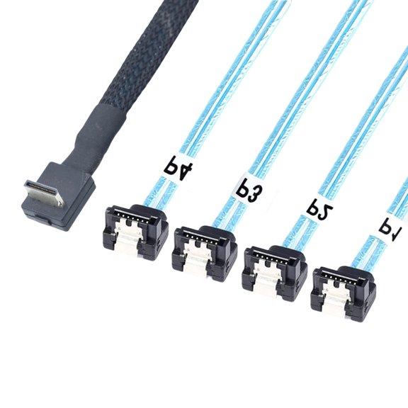 PCIExpress OCuLink SFF 8611 4i to 4X 7pin Cable for High Bandwidth Applications