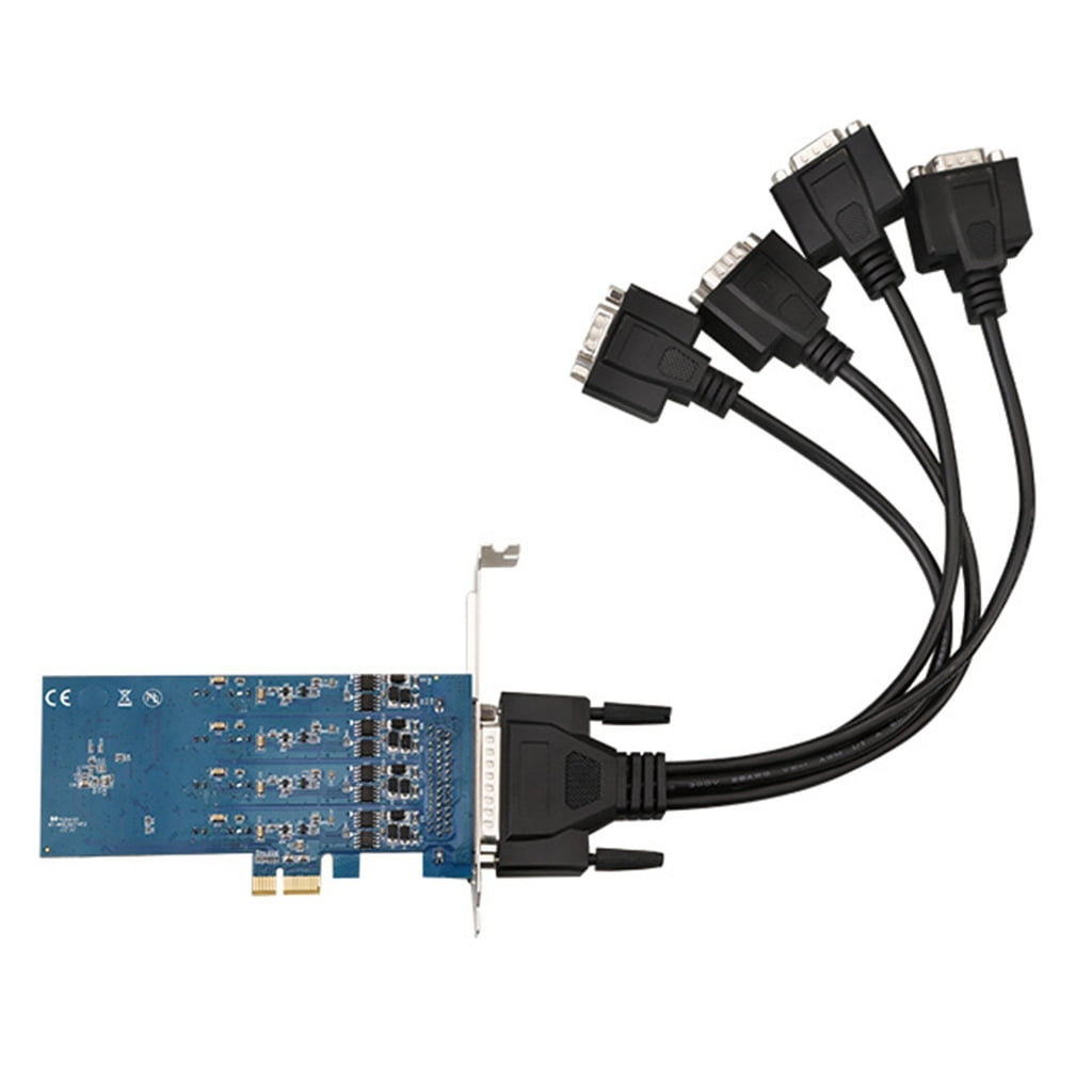 Serial Async Card PCIExpress2.0 x1 DB9 RS422/485 Serial Card with Asynchronous Full ...