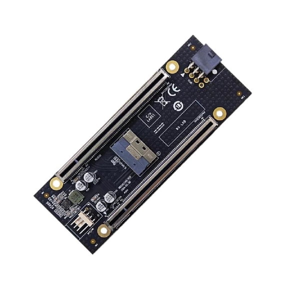 PCIe .0 Adapter Card 8/x16 Slot Into Two For 10GbE Card
