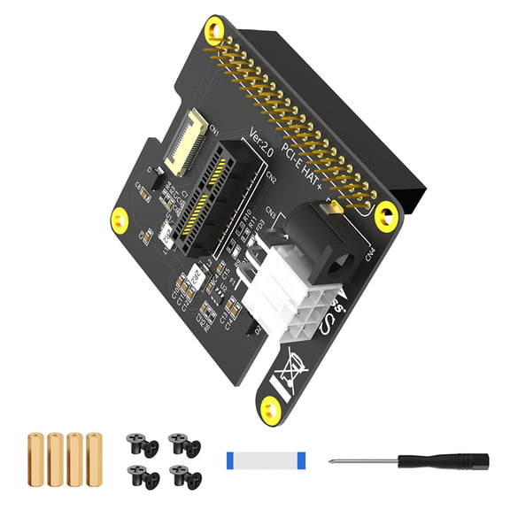 PCIe 1X Interfaces Card With 40Pin GPIO Header PCIE 1X Adapter with Cable for Electronics Projects Development Board