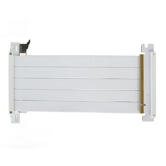 PCIe 4.0 x16 Riser Cable - High-Speed 180 Degree Flexible GPU Extension for RTX 4090 & RX 7900 XT - White, 40cm / 15.7in