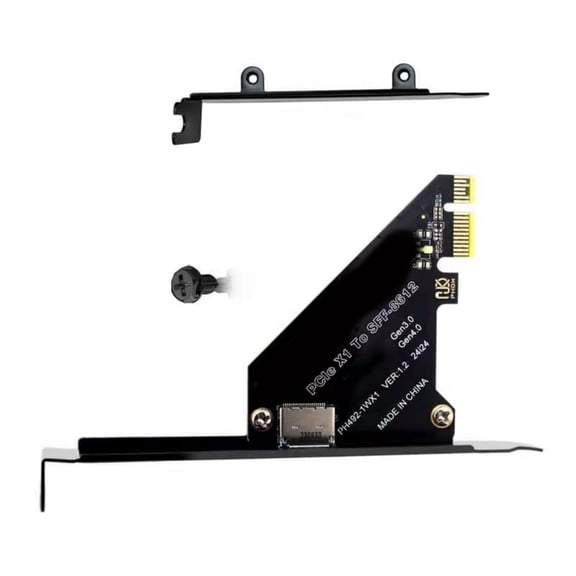 PCIe 4.0 x4x1 Adapter to Oculink SFF 8612 Supporting SFF8639 External