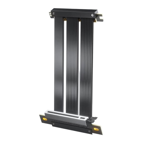 PCIe 5.0 Double Reverse Connectors for ITX Case High Bandwidth Flexible Cable with Gold Plate Shielding