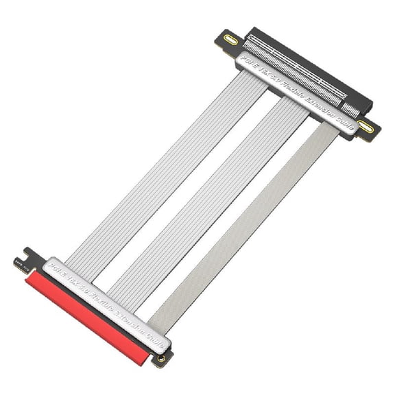 PCIe 5.0 X16 Cable 32GT/s Gold Connectors Reinforced Cooling For Gaming PC & RX 7900XTX ITX