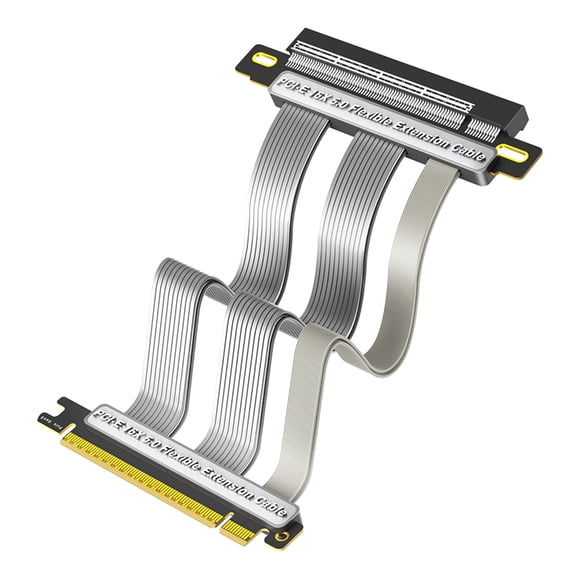 PCIe 5.0 X16 Cable 32GT/s Gold Connectors Reinforced Cooling For Gaming & RX 7900XTX ITX