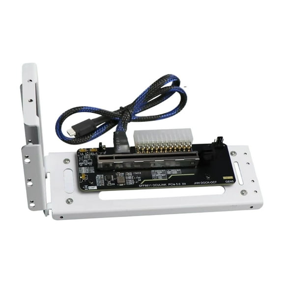 PCIe 5.0 x4 DOCK OC7 128GB/s Laptop External Graphics Card Gaming GPU Dock M.2 NVMe to SFF8612 GPU Card