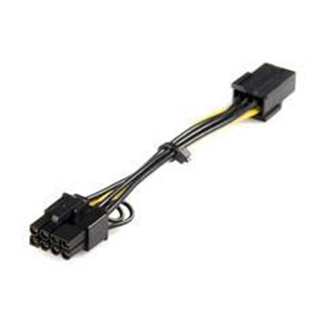 EZGeneration, PCIe 6 pin to 8 pin Power Adapter Cable, Yellow