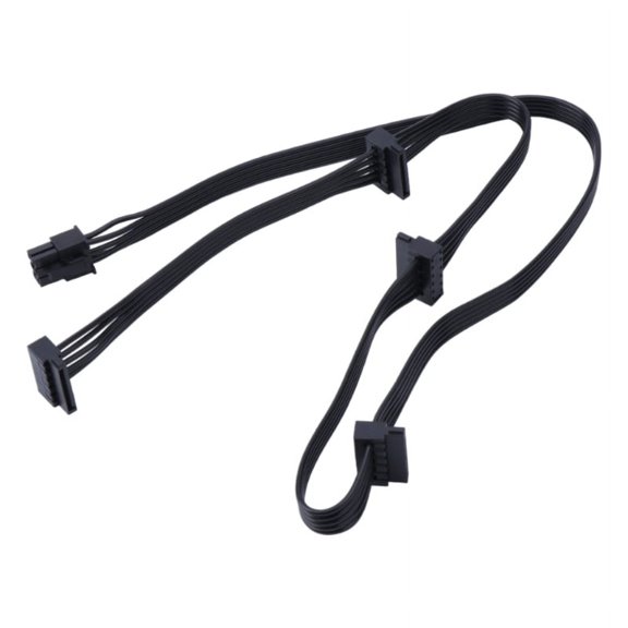PCIe 6Pin Male to 4 SATA Power Supply Cable for RM550x RM650x RM750x RM850x RM1000x Series Modular Line