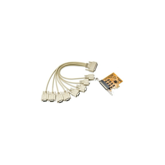 8 Port RS-232 RS-422 RS-485 DB9 Serial  PCI-Express 2.0 x1 Card