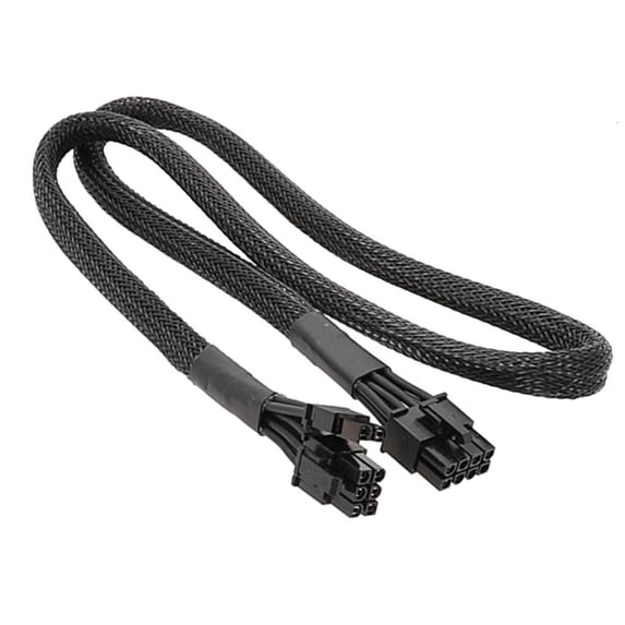 PCIe Cable, ATXs CPU 8Pin Male to PCIe 8Pin (6+2) Male Power Cable for Power Supply