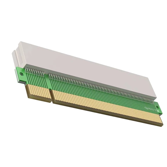 PCIe Card Adapter for Horizontal Mounting in Chassis Solving GPU Space Conflicts with 90 Degree Enhancing Cooling