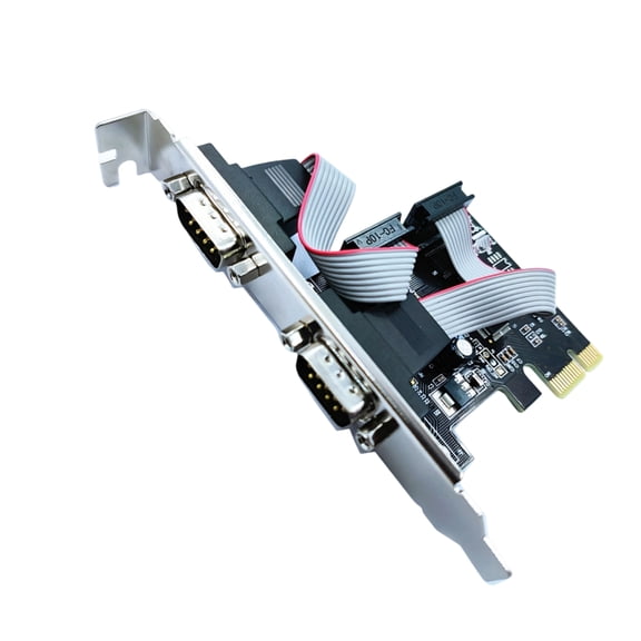 PCIe Expansion Card RS232 Port Parallel Port Connector Converter Adapter Controller For Industrial Equipment
