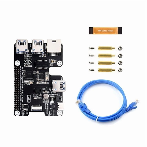 PCIe Expansion Card with 3 USB 3.2 Gen Port RTL8153B Chip Fast Ethernet