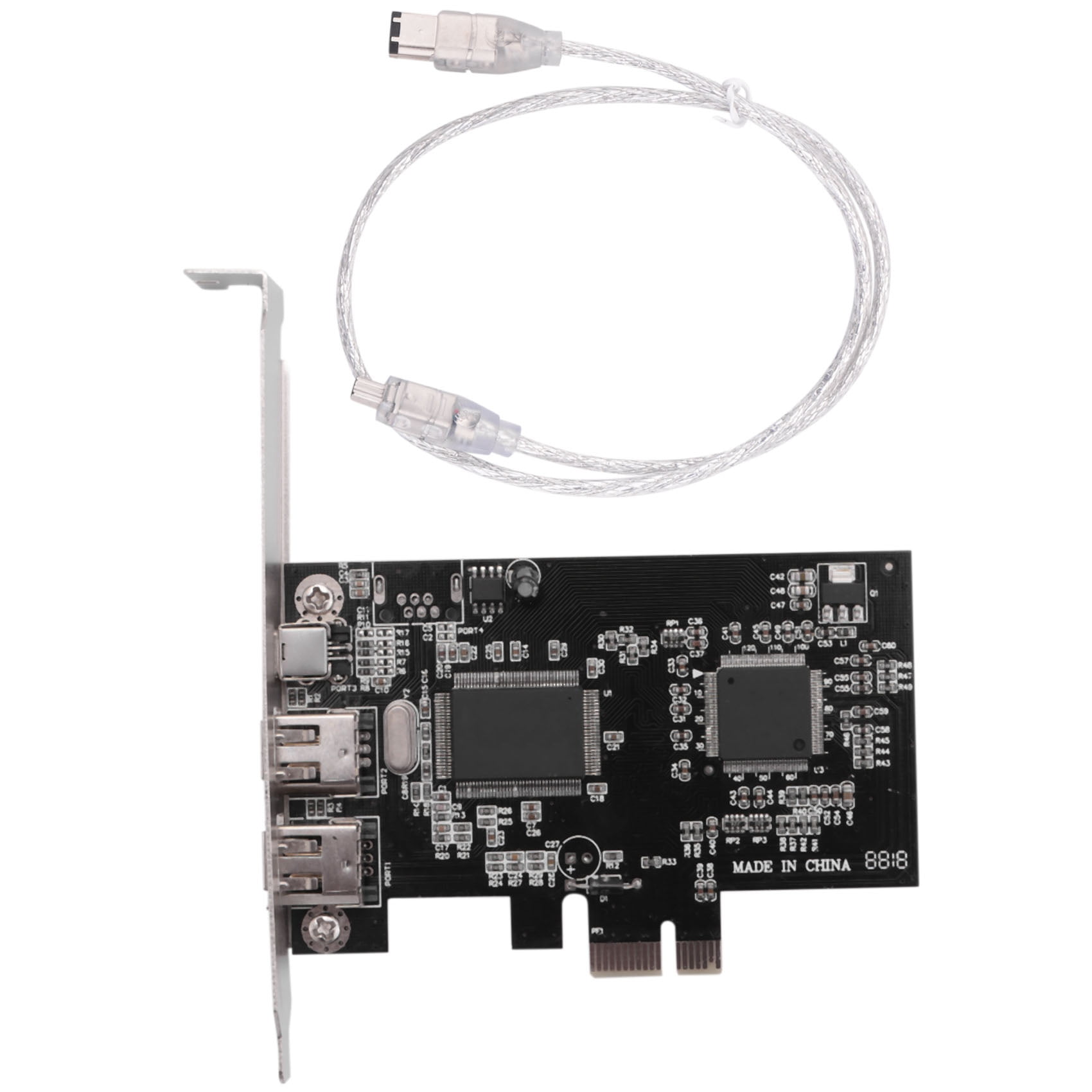 PCIe Firewire Card for Windows 10,IEEE 1394 PCI Controller 4 Ports(3 x