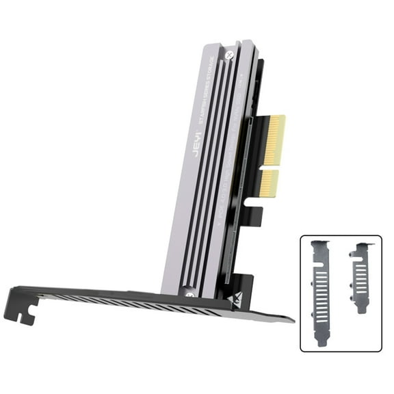 PCIe M.2 Adapter with Thick Heatsink for M.2 SSD NVMe PCIe M.2 Adapter Card 64Gbps NVME Protocol