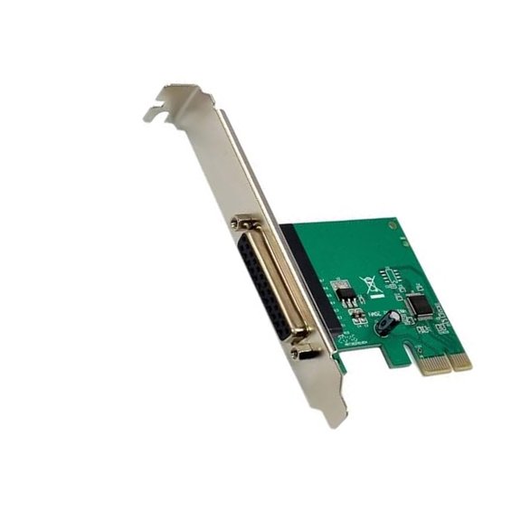 PCIe Parallel Port Adapter Card PCIE to DB25 Printer Adapter Support