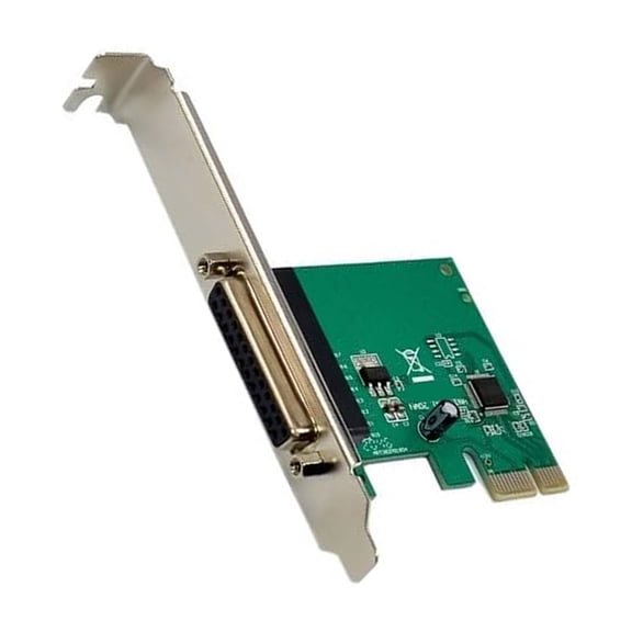 PCIe Parallel Port Adapter Easy Installation PCIE to DB25 Printer Adapter Expansion Card for Home Office