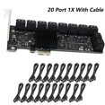 thumbnail image 1 of PCIe SATA Card 12/16/20 Ports, PCIe to SATA 3.0 Controller Expansion Card, Support HDD SSD 6Gbps, 1 of 7