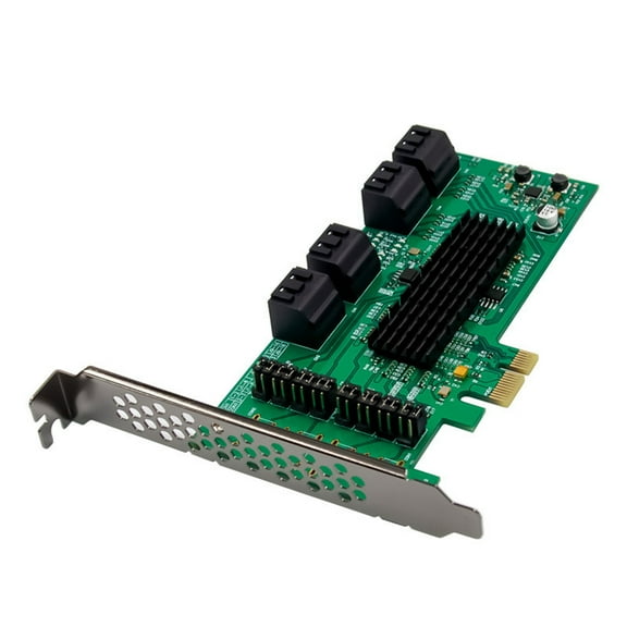 PCIe Sata 3.0 Card 8 Port Sata Controller Expansion Card with Low Profile Bracket for Desktop PC Support for Windows 10/