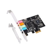 PCIe Sound Card 5.1 Internal Sound Card for PC Windows 11 10 8 7 with Low Profile Bracket 3D Stereo PCI-e Audio Card CMI8738 Chip 32 / 64 Bit Sound Card PCI Express Adapter