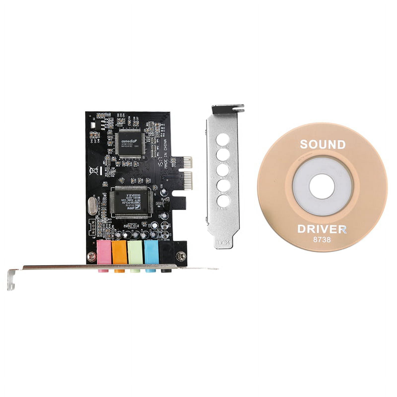 PCIe Sound Card 5.1, PCI Express Surround 3D Audio Card for