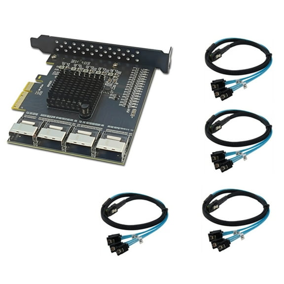 PCIe USB3.0 Expansion Card Adds 4 External Port 5Gbps Speed For Windows10 8 7