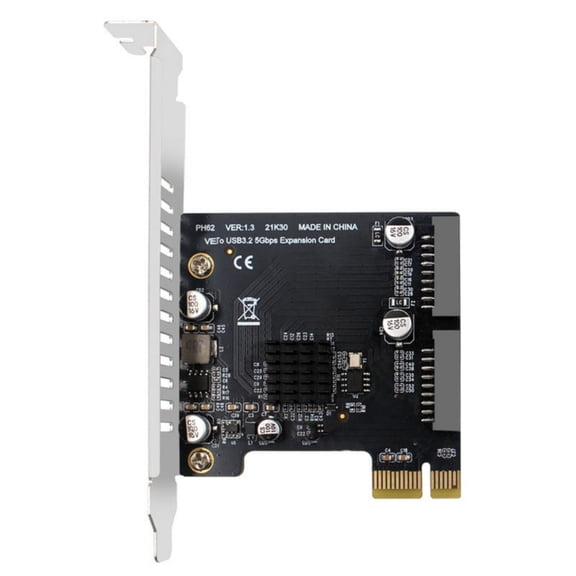 PCIe USB3.0 Extension Card Easy Tool less Setups Multiple External Port for PC Upgrades PCIE USB Adapter
